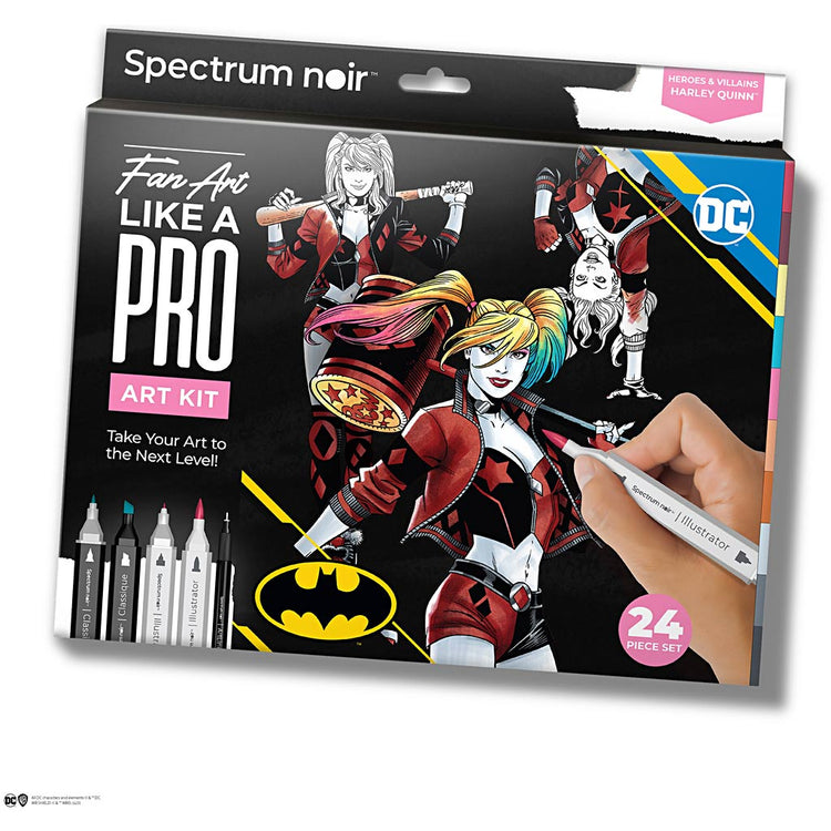 Creativ Company Hobbyset Illustration, Harley Quinn, verschiedene Farben, 1 Box