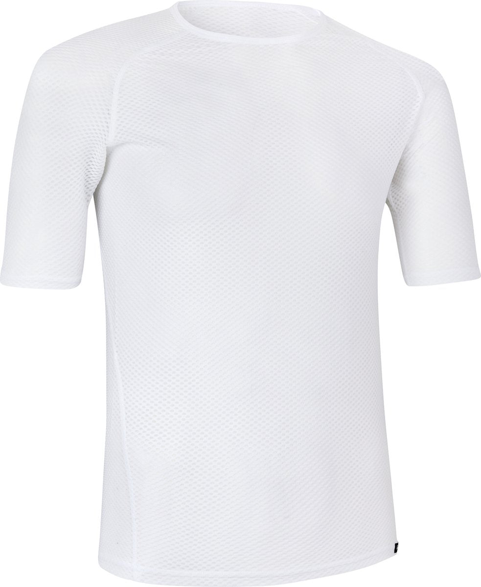 Gripgrab – ultraleichtes Mesh-Kurzarm-Basisschicht-Sommer-Fahrrad-Unterhemd, Polygiene-Sweatshirt – weiß – Herren – Größe S