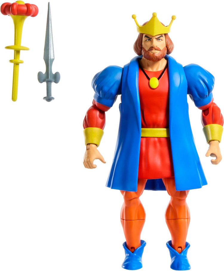 Mattel „Masters of the Universe Origins“-Actionfiguren-Cartoon-Kollektion: König Randor, 14 cm große Actionfigur
