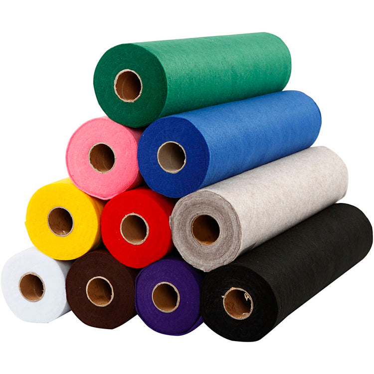 Creativ Company Hobbyfilz, B: 45 cm, Stärke 1,5-2 mm, 180-200 gr, 10x5 m 1 Karton