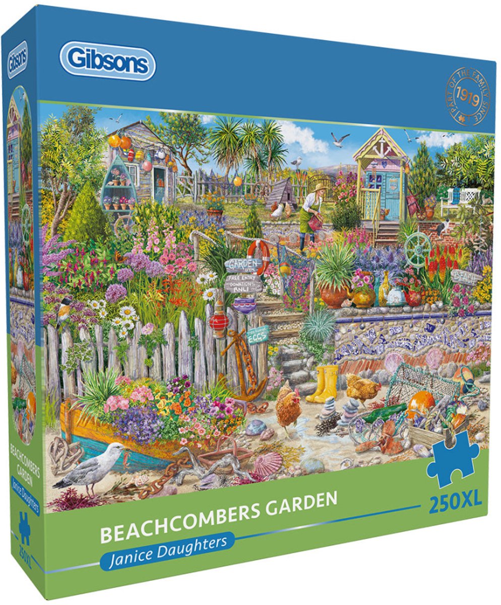 Gibsons Puzzle Beachcomber's Garden 250xl – extra große Teile.