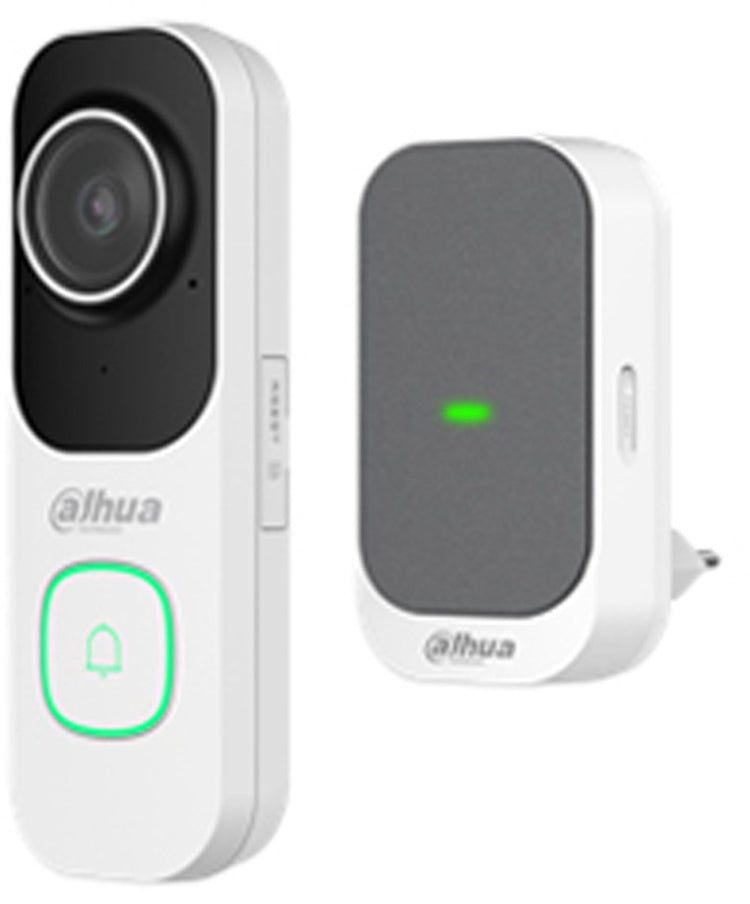 Dahua-Technologie Dahua, weißes WiFi-Video-Türklingel-Kit ohne Abonnement, einschließlich Türklingel und Klingel (db41aw und ds1ag)