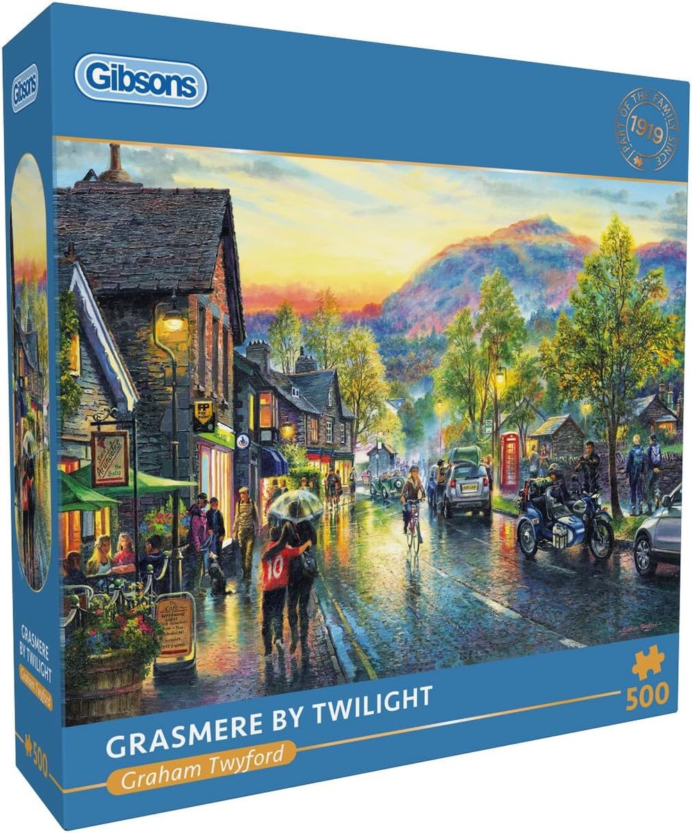 Gibsons – Grasmere in der Dämmerung (Gramere by Twilight) – Graham Twyford – 500 Teile – 48 x 34 cm – Puzzle für Erwachsene