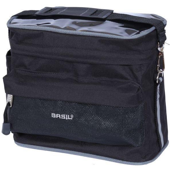 Basil Mali Lenkertasche - wasserabweisend, abnehmbar, schwarz