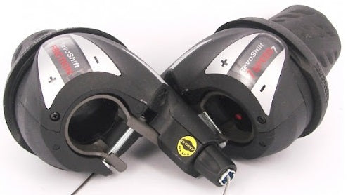 Shimano Revo Shifterset 3x7 Speed Maeilleur Black Anthra (links + rechts festgelegt)