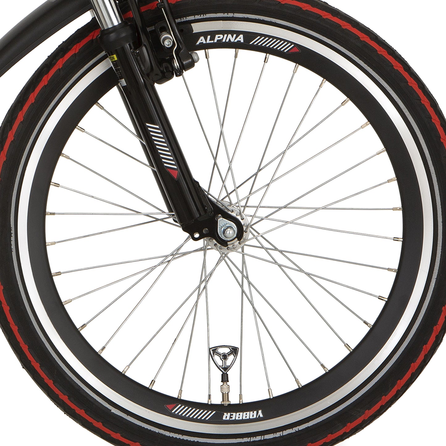 Vorderrad Alpina 20 HLQC Yabber Black Zink SPK
