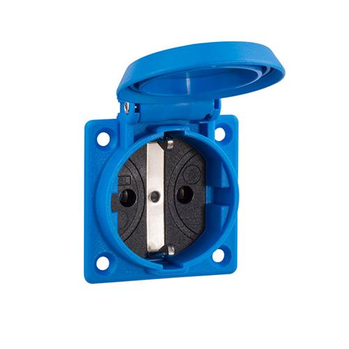 Abl Maschinensteckdose 2p+r a blau IP54 50x50mm