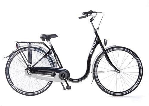 Aldo 28 Zoll Low Entry -Level Bike Alu 3V Remubaaf Schwarz