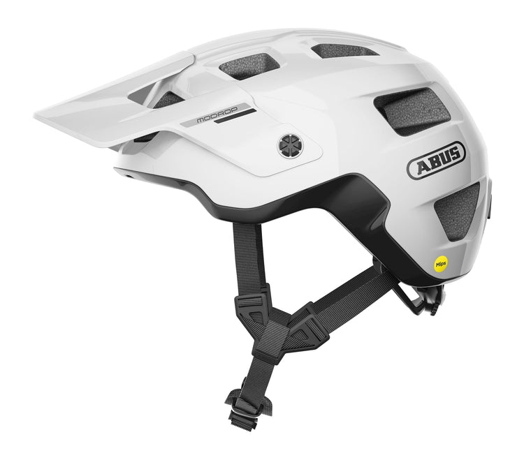 Abus Helm Modrop Mips glänzend weiß M 54-58cm