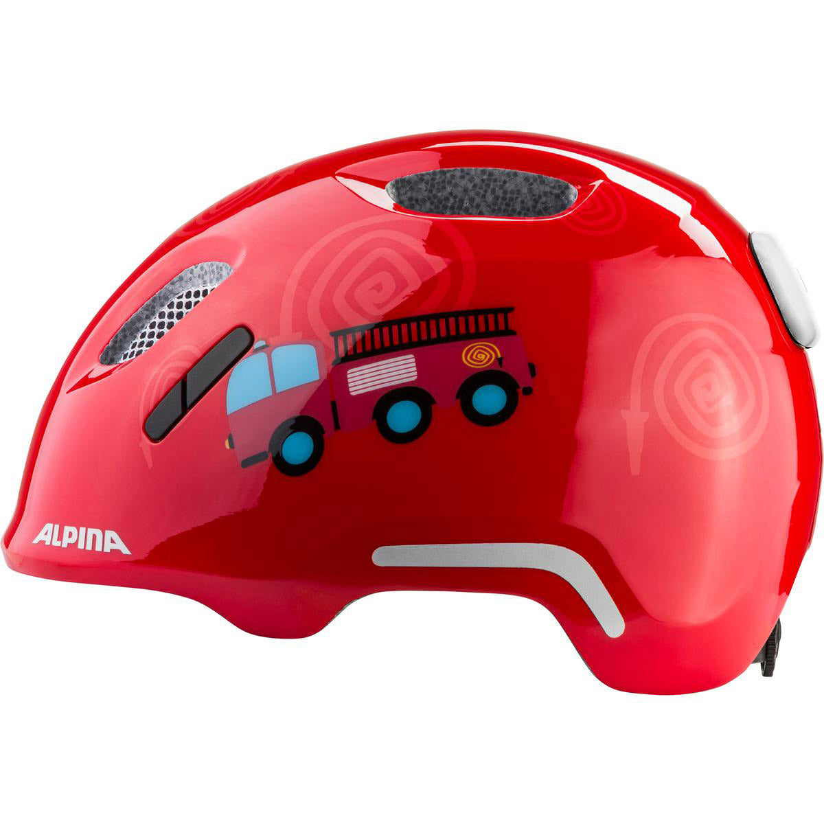 Olympiasportbekleidung Alpina Sports Kinderhelm Ximo 2 Flash Fire Fighter 49-54 gl.