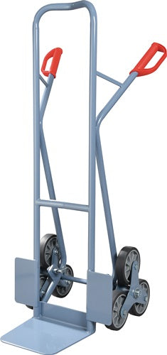 Promat tecwerk Treppensackkarre | Höhe 1300 mm Schaufelgröße. L250xB320mm | Stahlrohr 3-armiger Radstern | Vollgummiräder - 9000443160