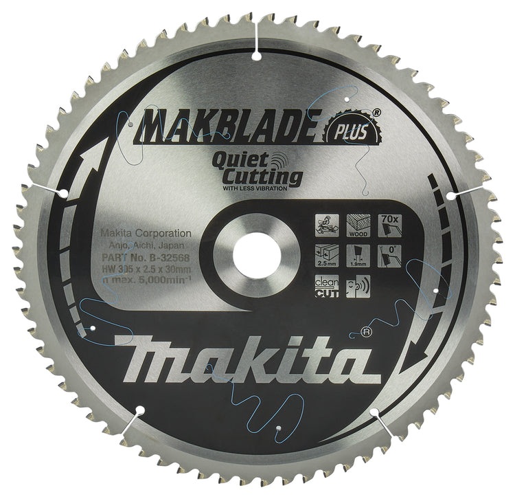 Makita Zubehör Kappsägeblatt Holz Q C 305x30x2,5 70t 0g - B-32568