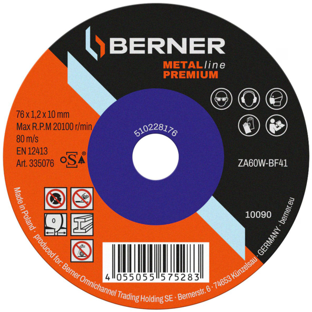 Cema Berner Trennscheibe Metalline Premium 76mm (25Stk)