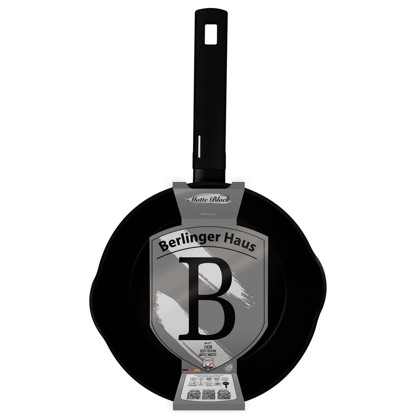 Berlingerhaus tiefe Bratpfanne 24cm