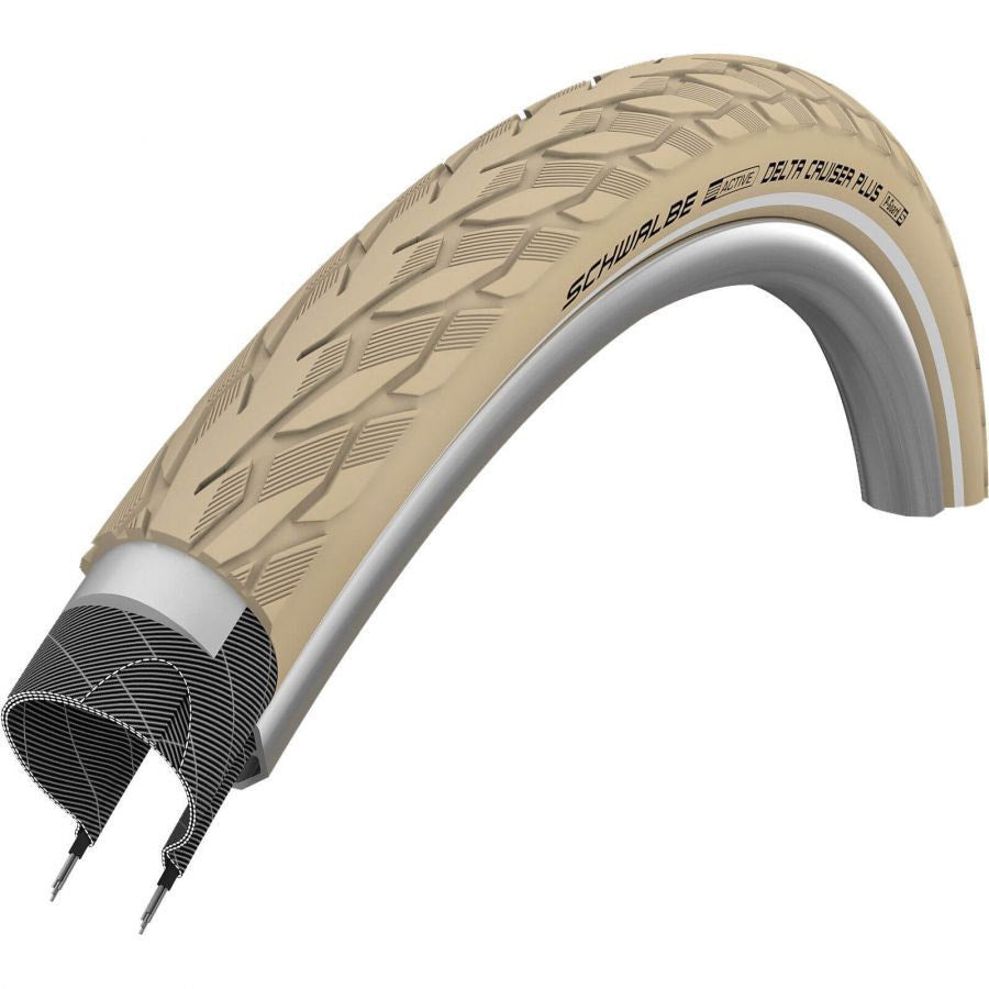 Schwalbe Delta Cruiser plus Creme 28x1.40 37-622 Reflexion