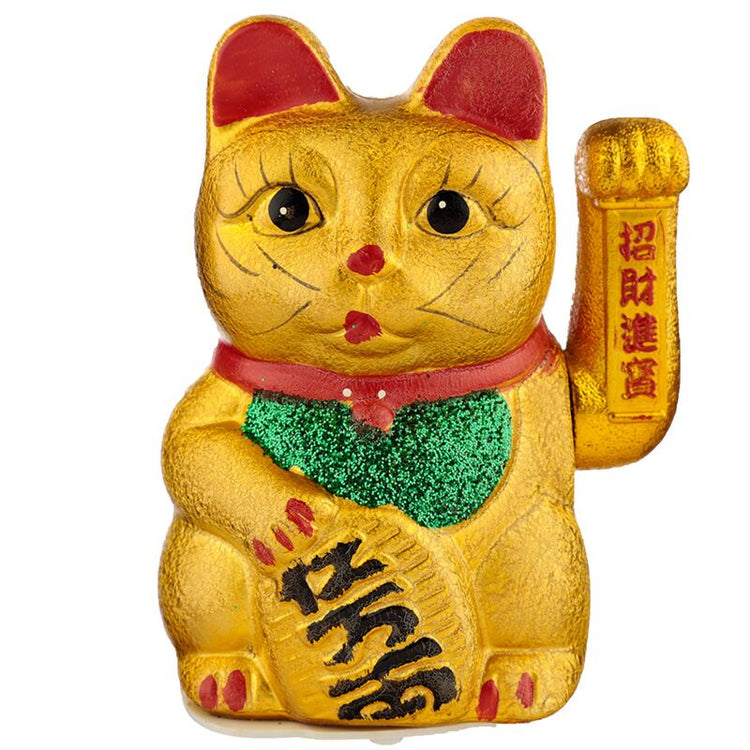 Offene Augen 17 cm Maneki Necko Lucky Katze