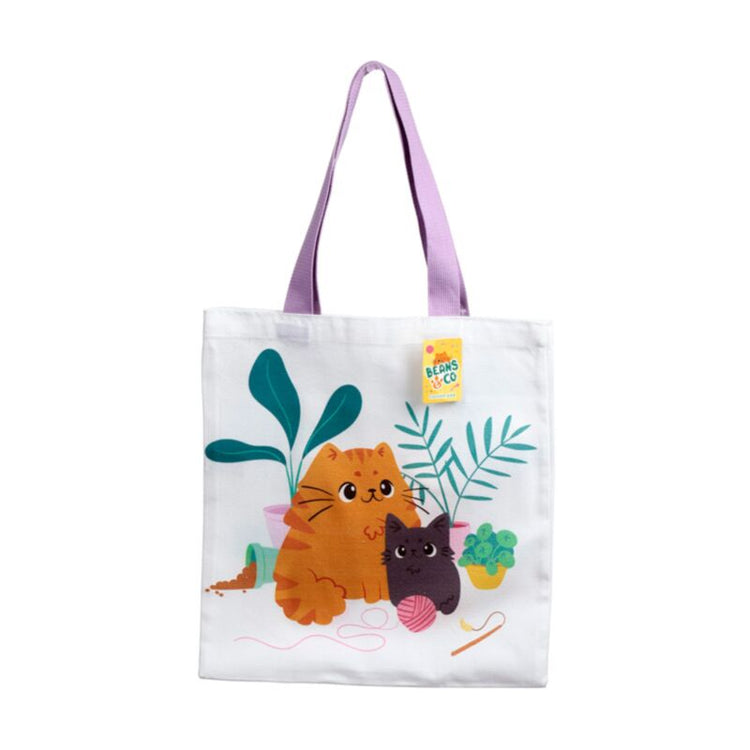 Bohnen Co -Katzen wiederverwendbare Tasche