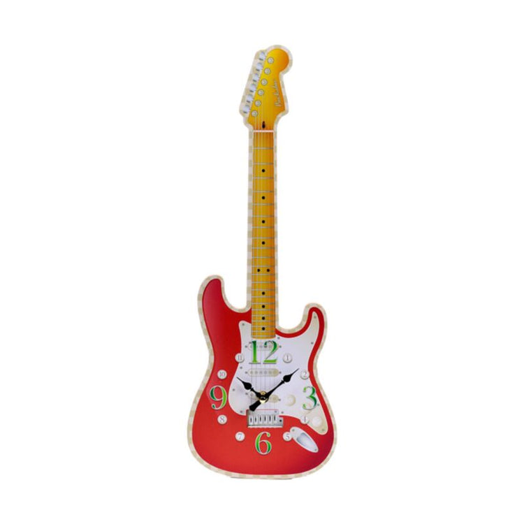 Gedruckte Gitarre -gedruckte Uhr
