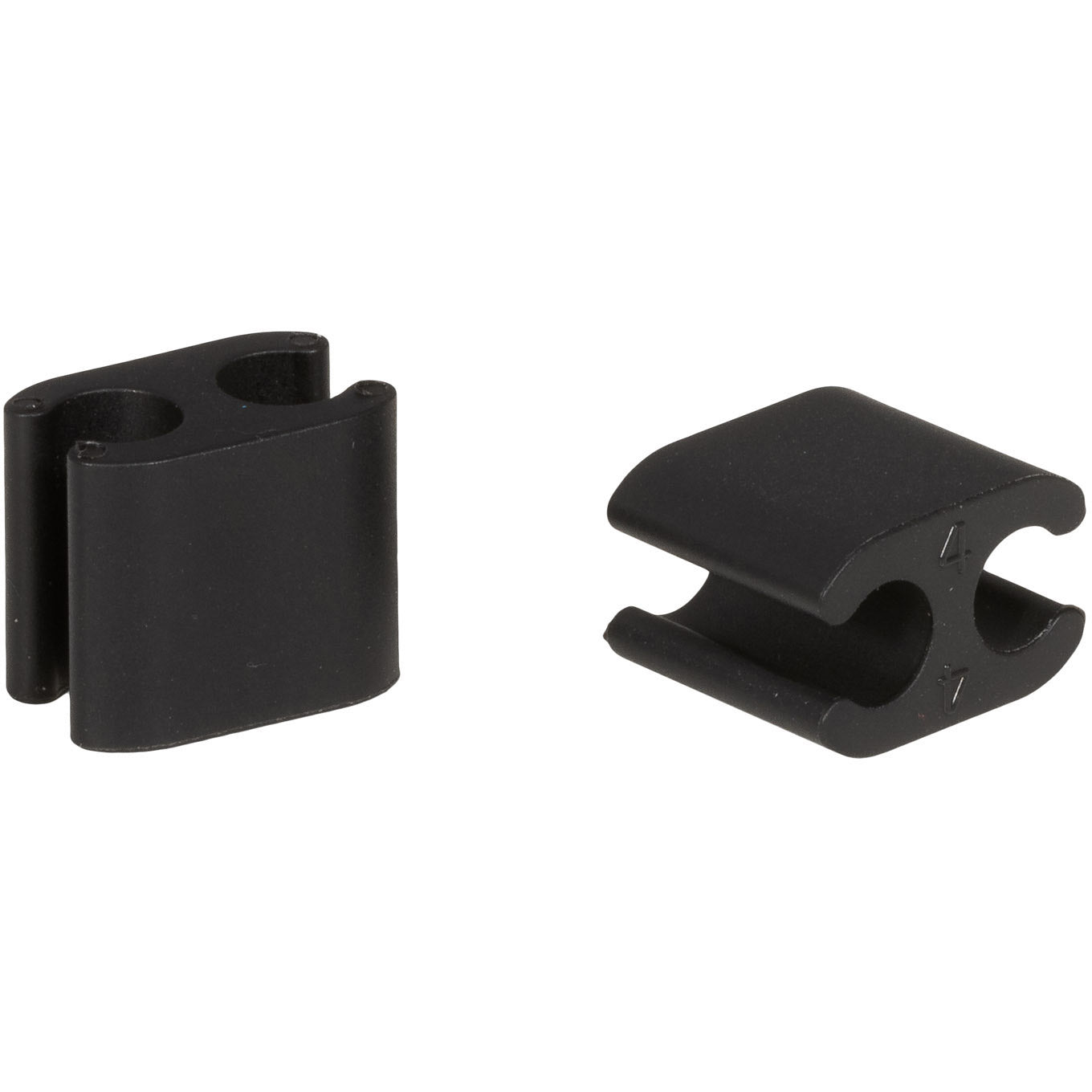 ELVEDES Kabelclips Duo schwarz 4.1+5mm Kunststoff (P 10) CP2020103