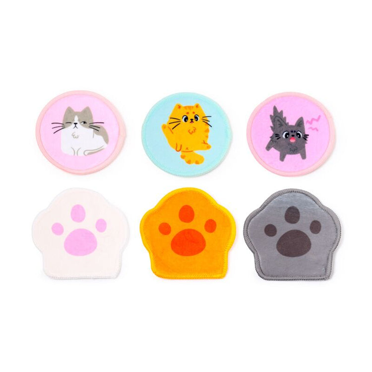 Set mit 6 wiederverwendbaren Wattepads von Beans Co Cats