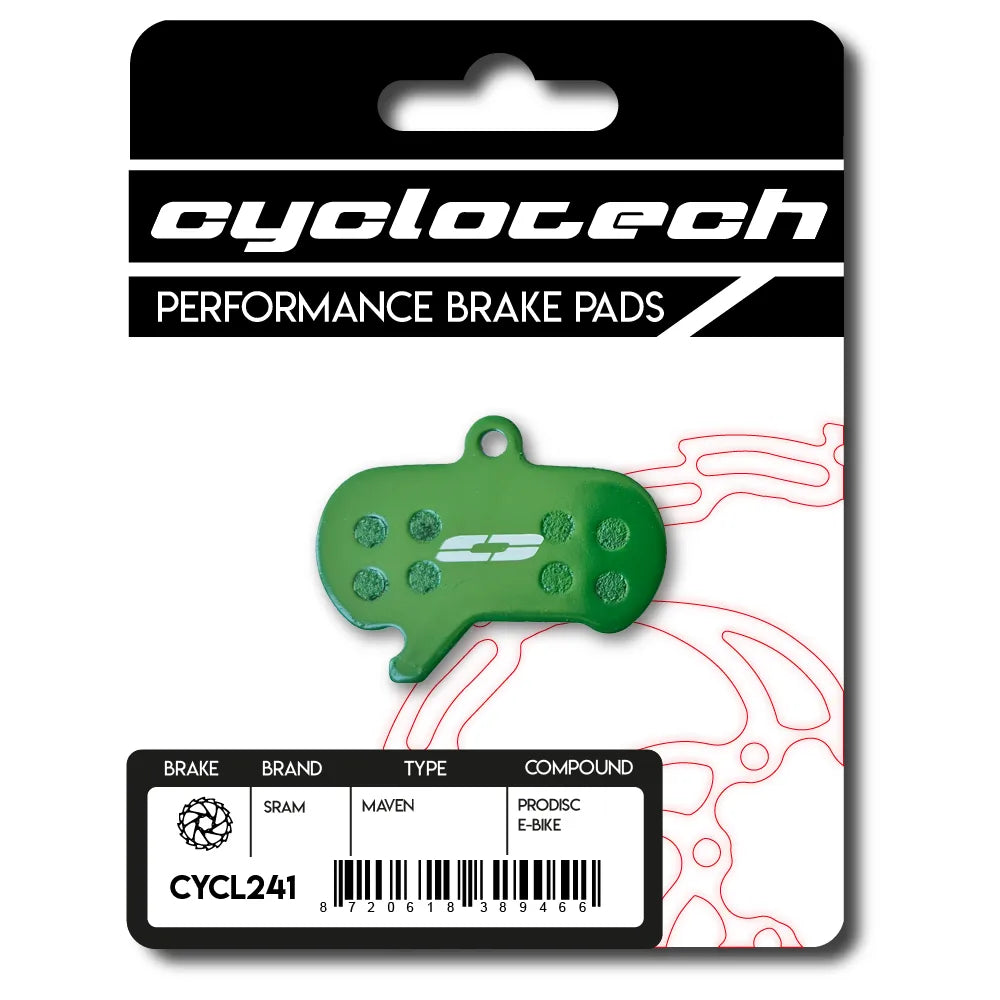 Cyclo Tech Scheibenbremsbelag ProDisc E-Bike Sram Maven