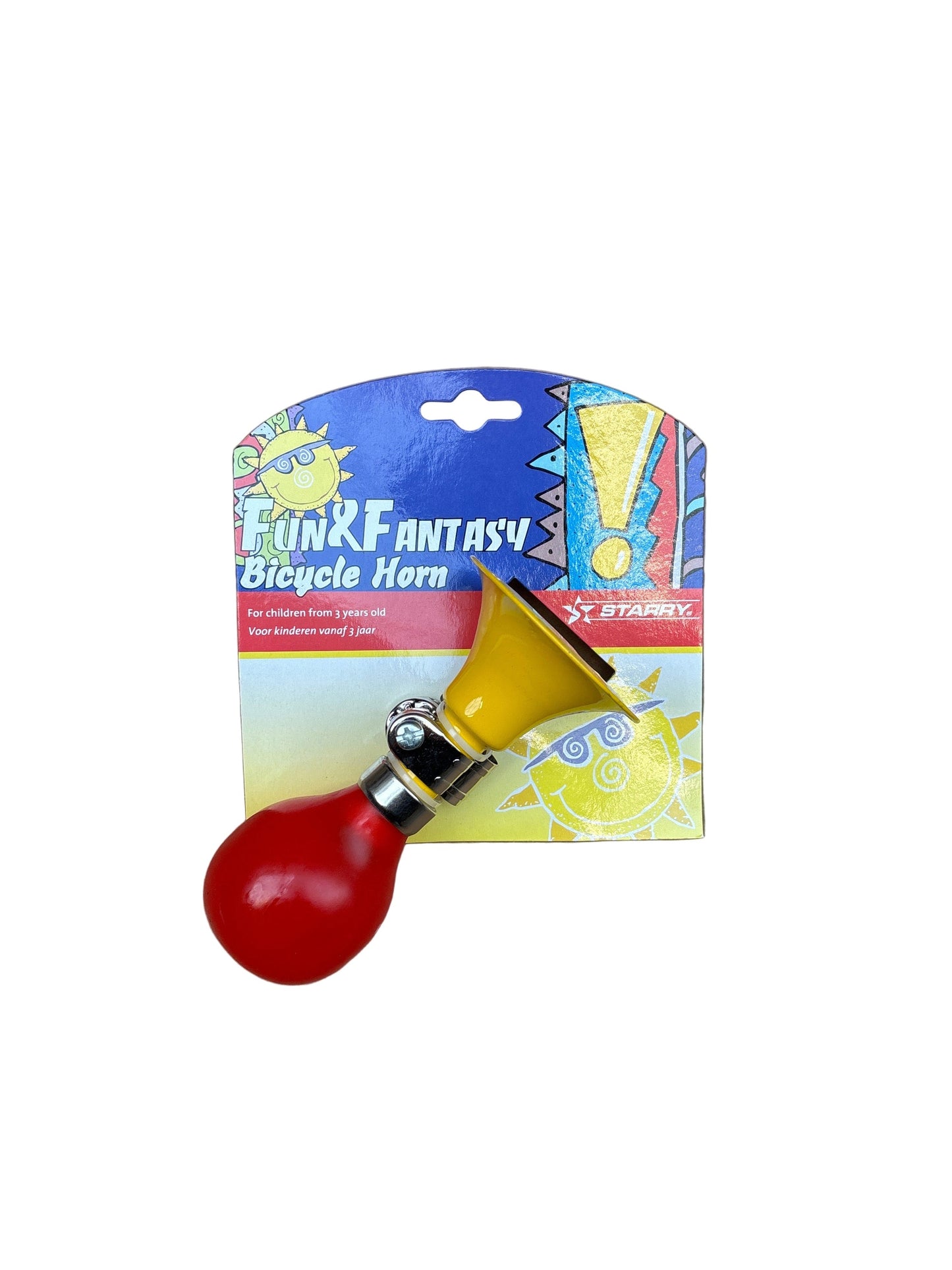Falko Import Export Starry Fahrradhupe gelb-rot
