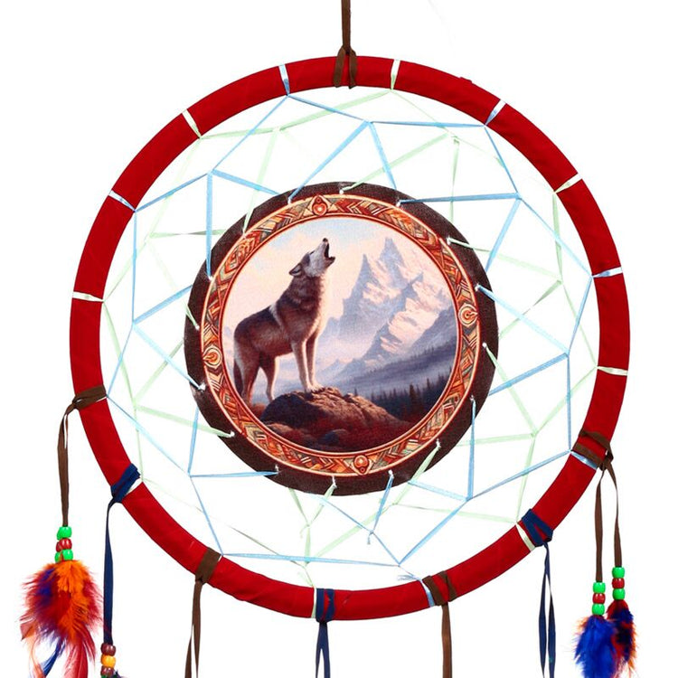 Berg Wolf Dreamcatcher 33 cm