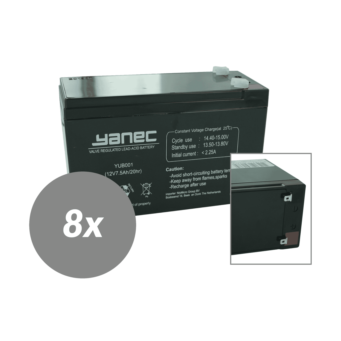 Yanec UPS Batterieersatz RBC12 (exkl. Kabel)