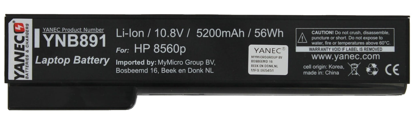 Yanec Laptop -Batterie 5200mah