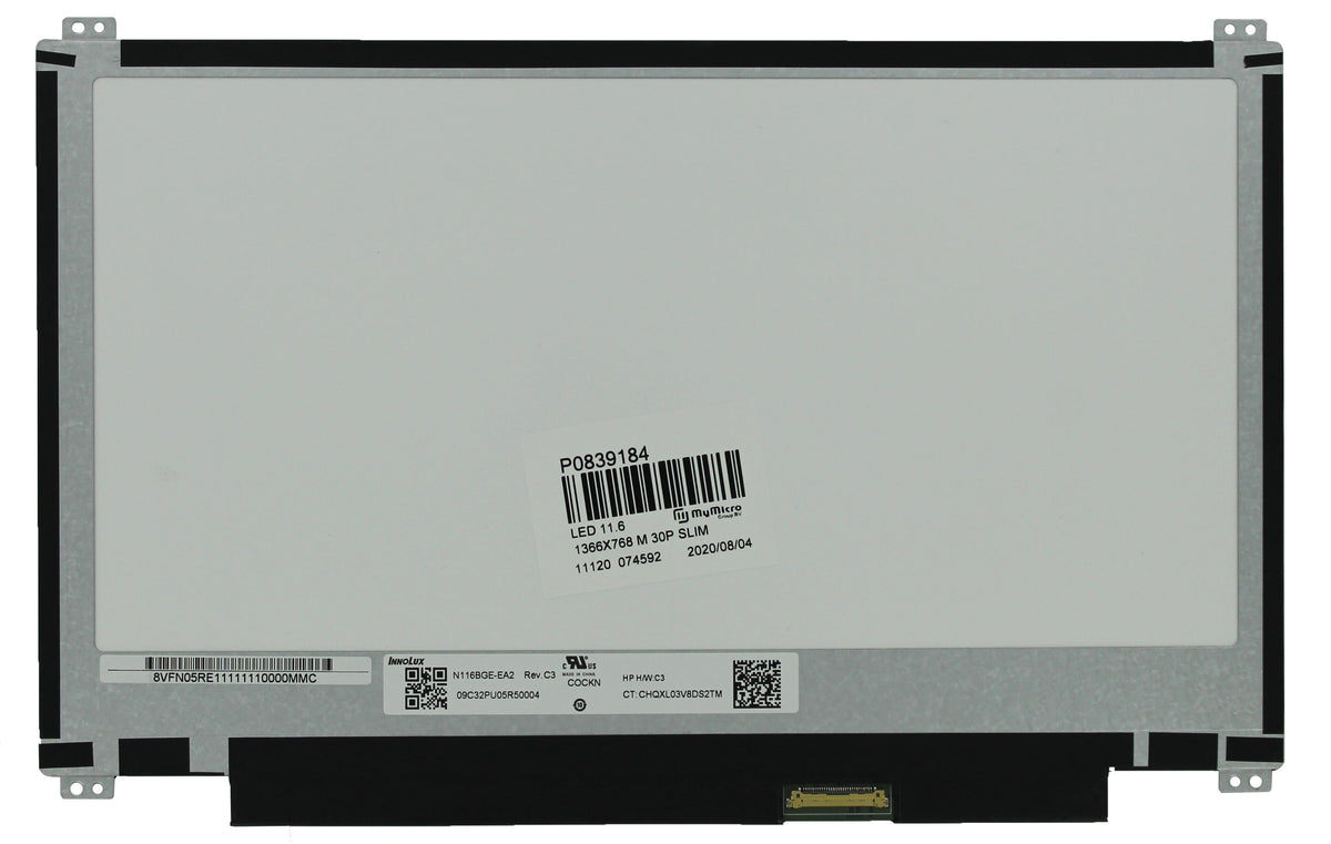 OEM 11,6 -Zoll -LCD -Bildschirm 1366x768 MAT 30pin EDP