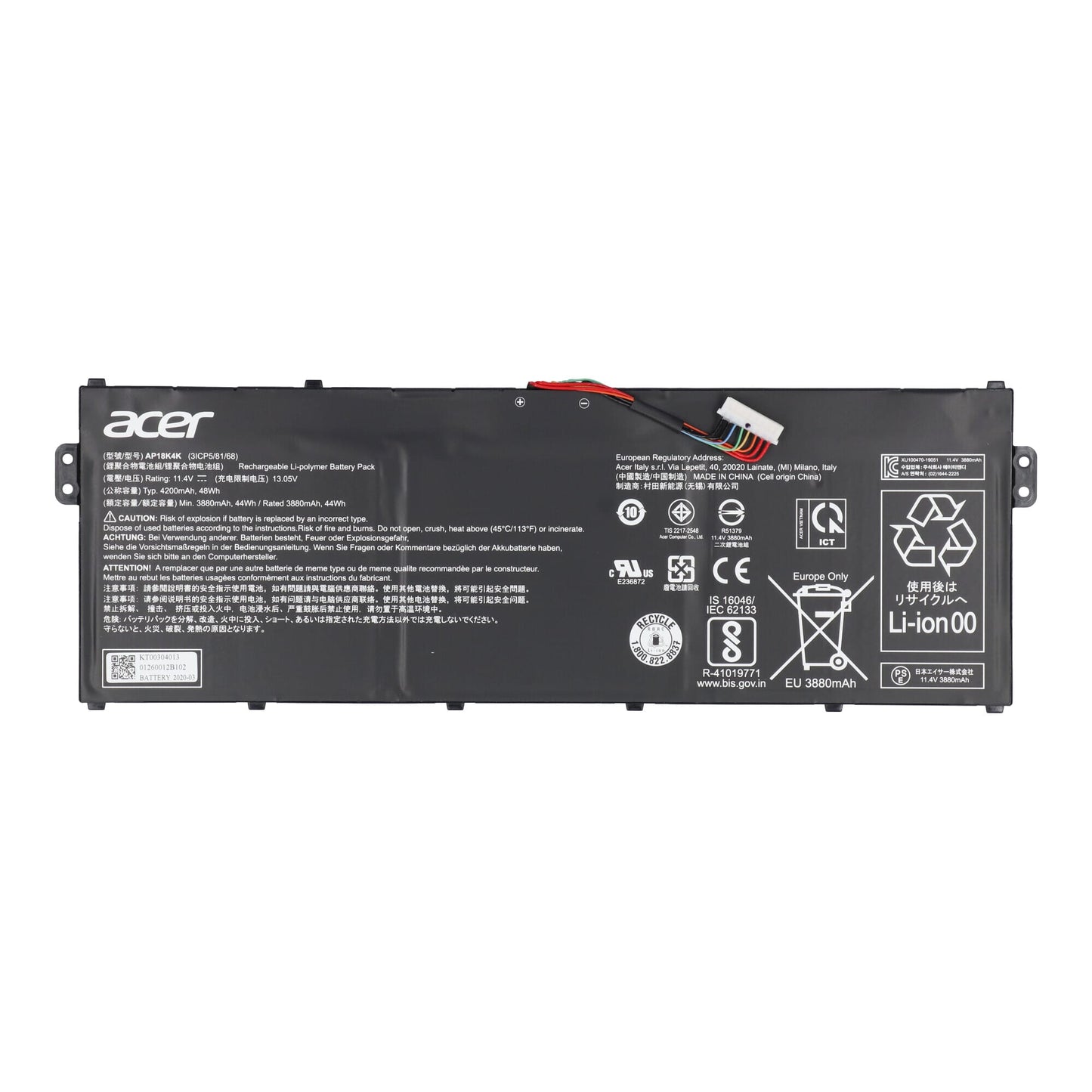 Acer Laptop-Akku 4200 mAh