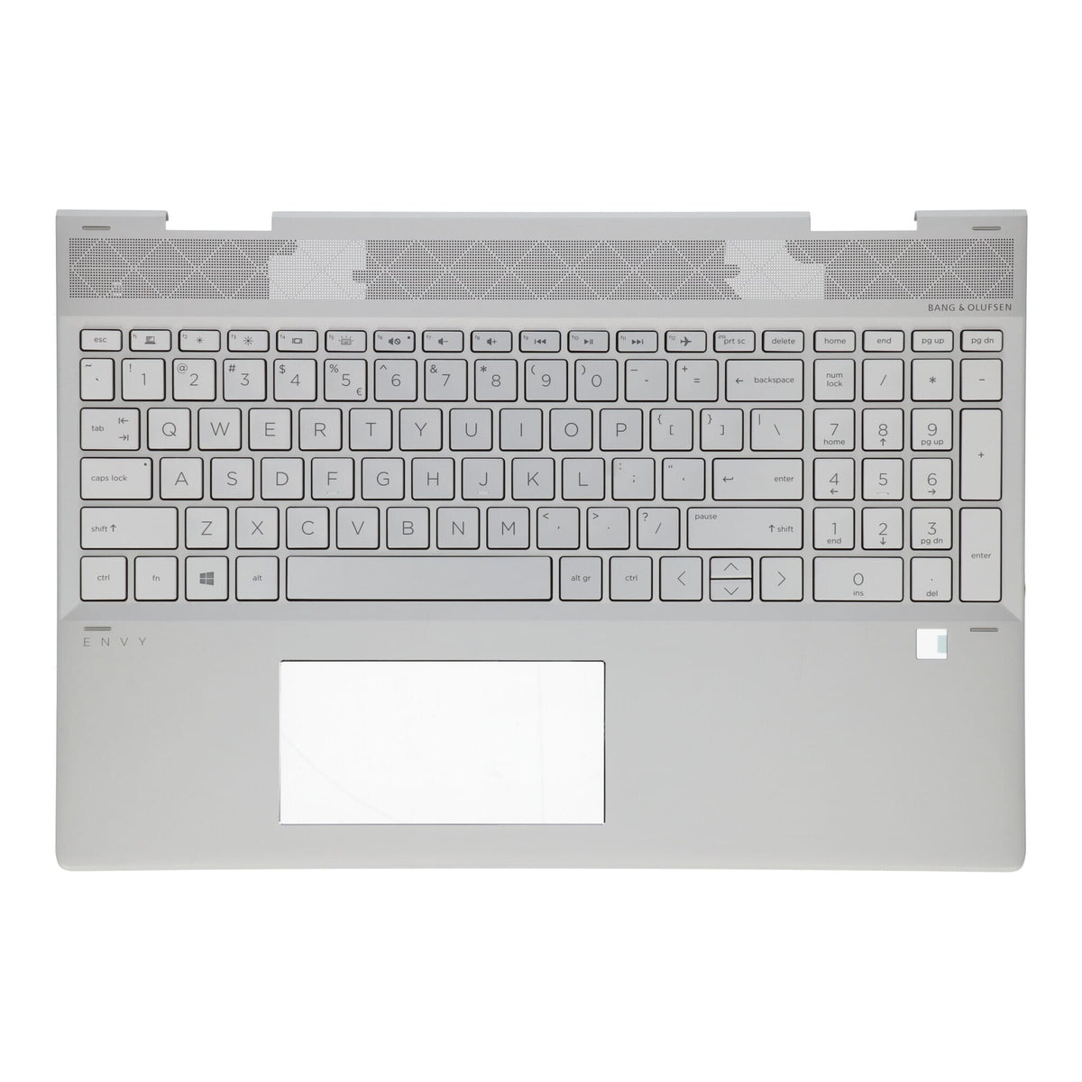 HP Laptop -Tastatur QWERTY Us + Top Cover Silber