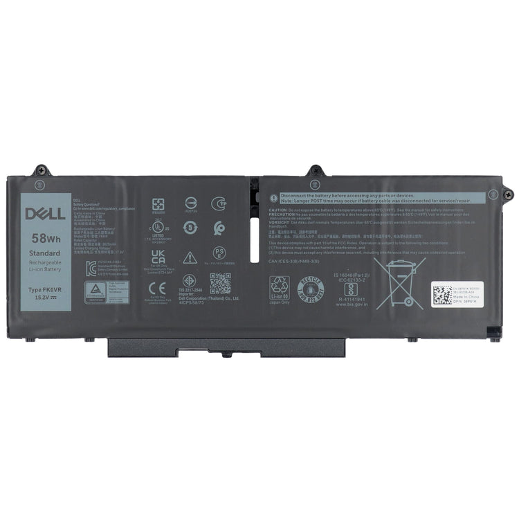 Dell Laptop Batterie 4 Zelle 15,2 V 58WH