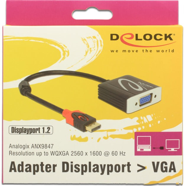 Delock DisplayPort 1.2> VGA (weiblich)