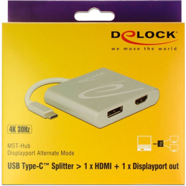 Delock USB-C> 1x HDMI + 1x DisplayPort
