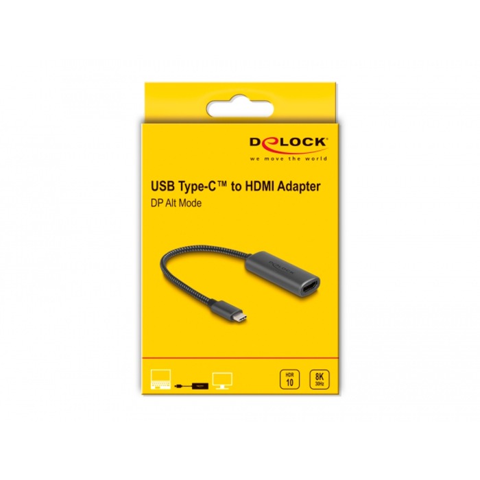 Delock USB-C (männlich)> HDMI (weiblich) (DP-Alt-Modus)