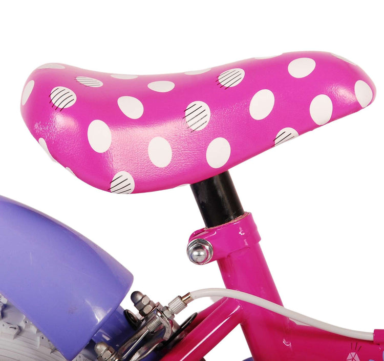 Disney Minnie süßest aller Zeiten! Kinderfahrrad - Mädchen - 12 Zoll - Pink - Zwei Handbremsen