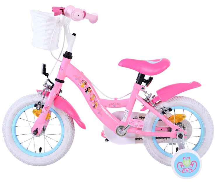 Volare Magic Royals Kinderfahrrad – Mädchen – 12 Zoll – Pink – zwei Handbremsen