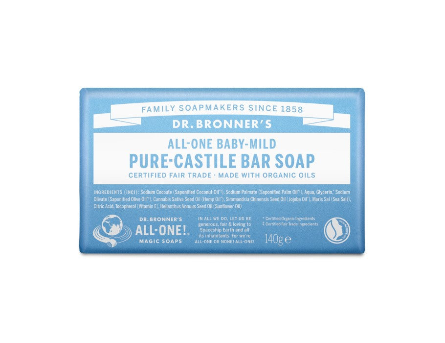 DR. Bronners Seife Block Pure Castile Baby Parfüm frei