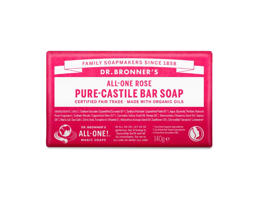 DR. Bronners Seifenblock Pure Castile Roos