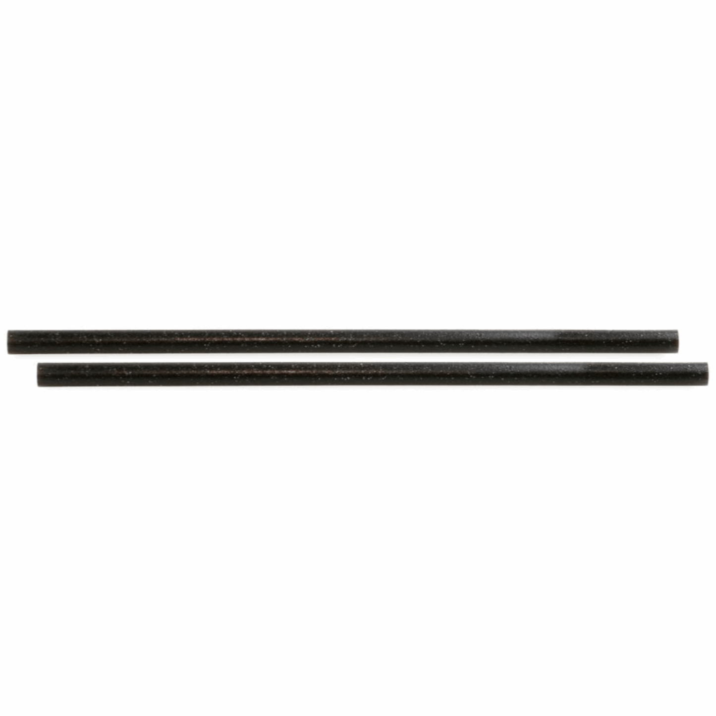 Trinkhalm aus schwarzem Zellstoff 24 cm (100 Stück)