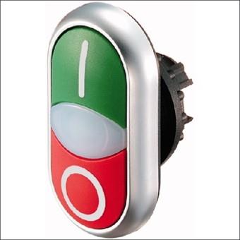 Eaton Moeller Eaton Signaldrucktaster flach 2-Wege-Taste grün weiß rot