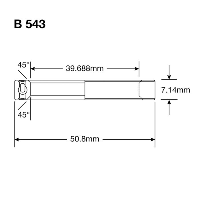 Enduro Lagerkugel Kopf B 543 LLB 19 16x2x9 32 '' Edelstahl
