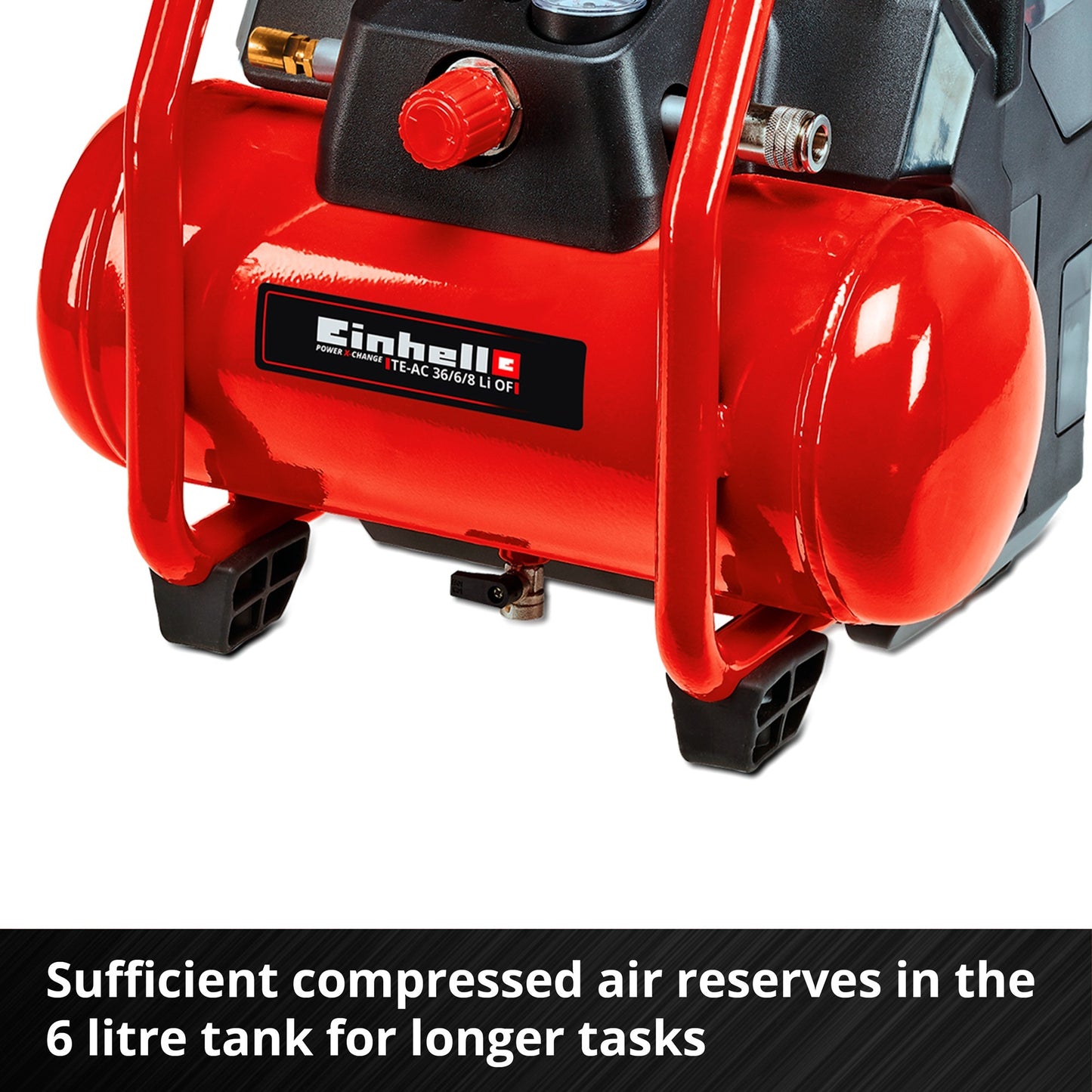 Einhell-Kompressor TE-AC 36 6 8 Li oder Solo setzen