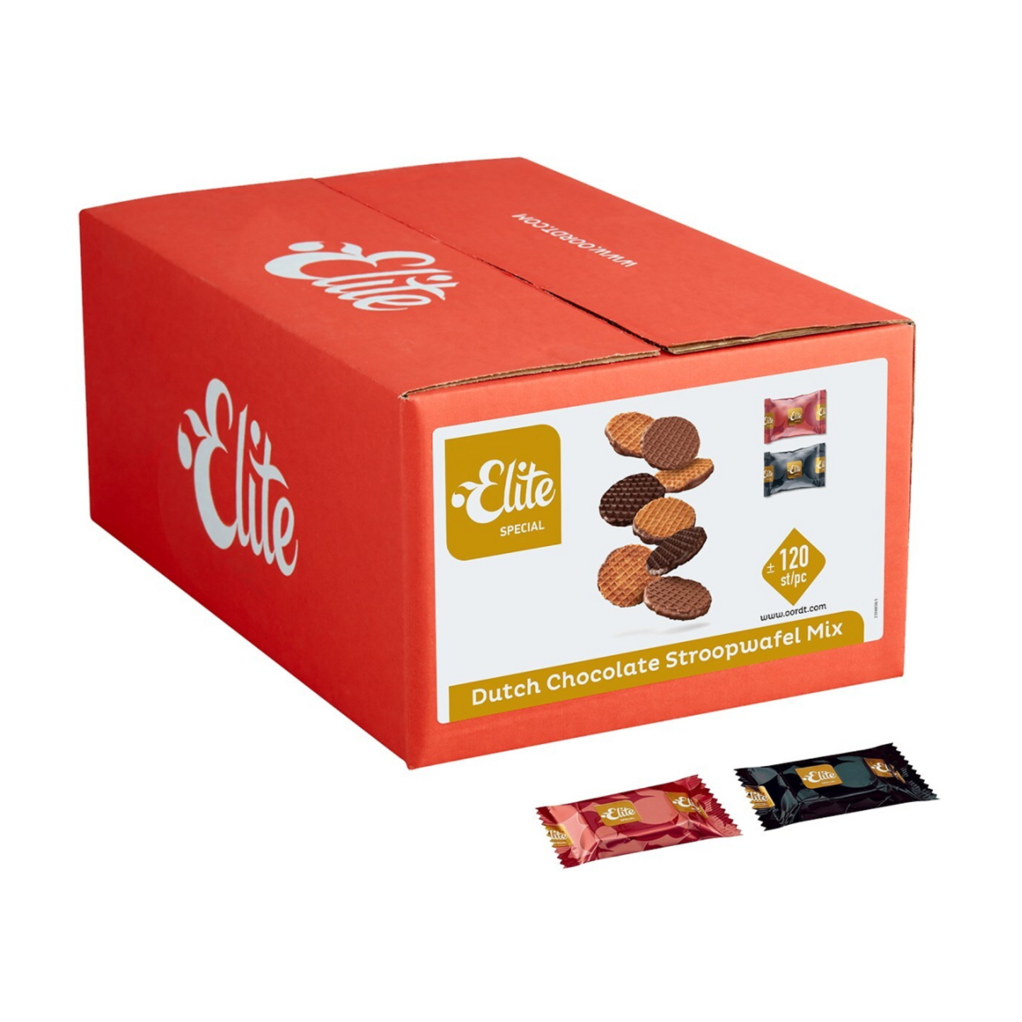 Elite Dutch Schokoladen-Sirup-Waffelmischung (120 Stück)