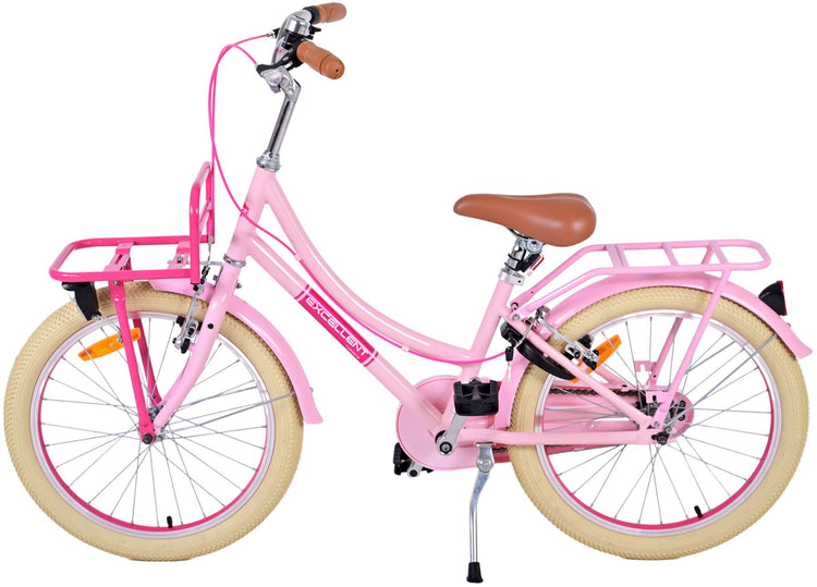Volare Exzellente Kinderfahrrad - Mädchen - 20 Zoll - Pink - Zwei Handbremsen