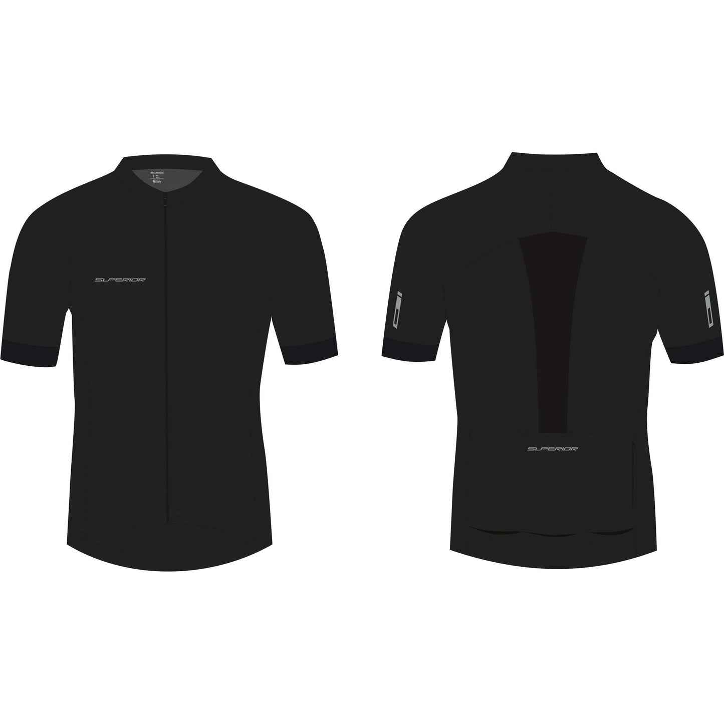 Überlegenes MTB-Trikot XXL tiefschwarz