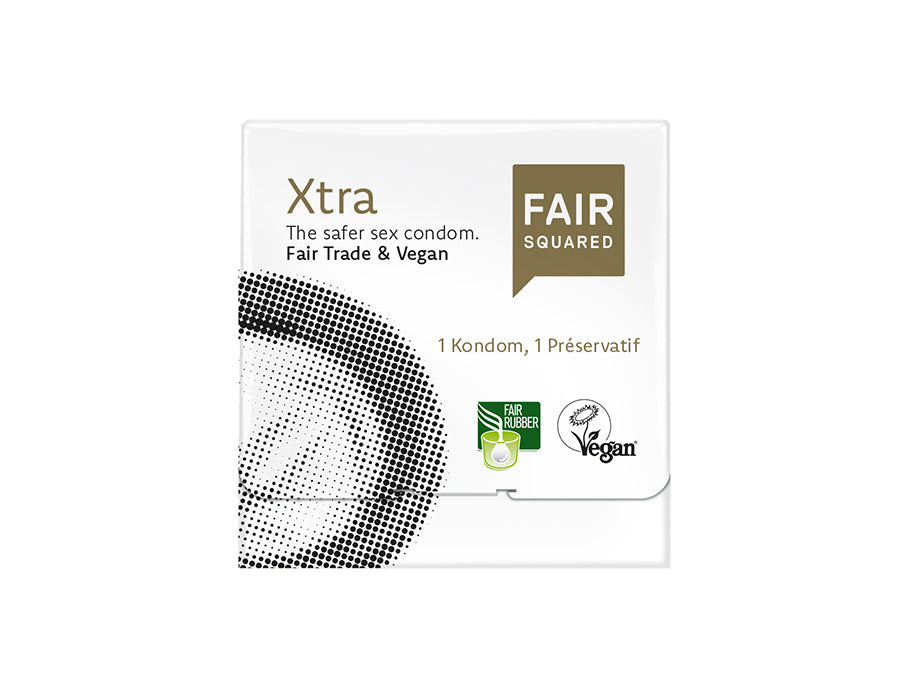 Faires quadratisches Kondom - extra sicher - 1 Stück