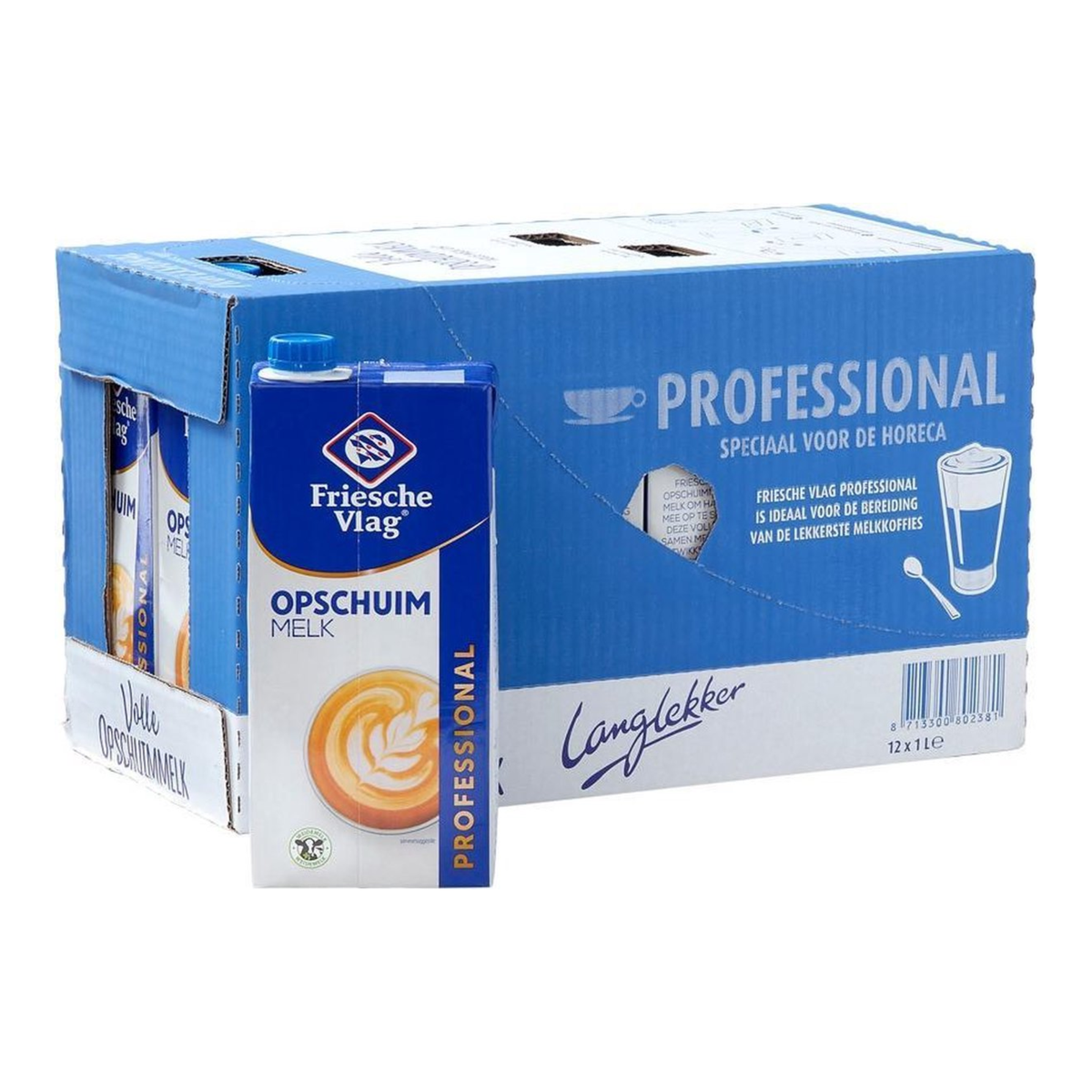 Schaummilchpackung mit friesischer Flagge (12x 1 Liter)