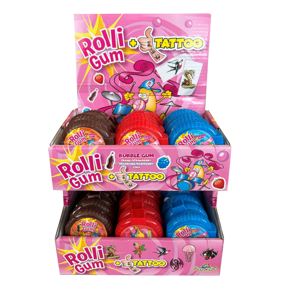 Lustiges Bonbon-Rolligum (30x 15gr)